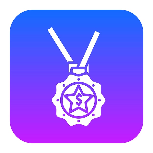 Icono de la medalla manchado