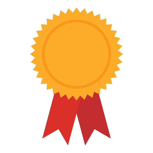 Icono de medalla de oro sobre fondo blanco
