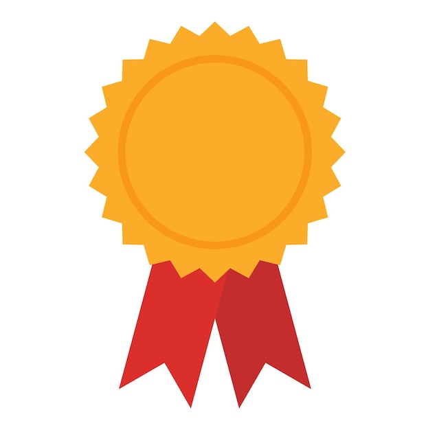 Icono de medalla de oro sobre fondo blanco