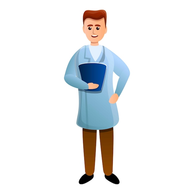 Icono del médico Icono del vector del médico para el diseño web aislado en fondo blanco