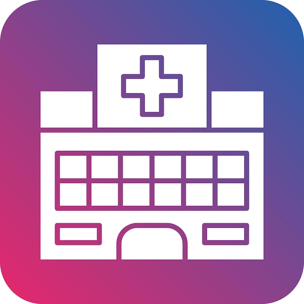 un icono médico con un símbolo médico y un estetoscopio médico