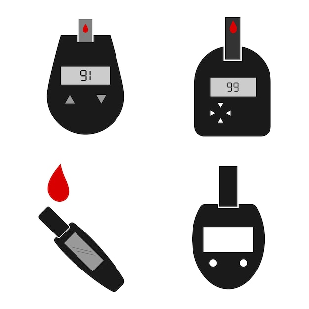 Icono de medidor de azúcar en la sangre