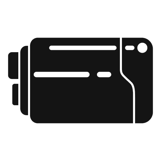 Icono del medidor de distancia por láser de vector simple Cajas del escáner del instrumento
