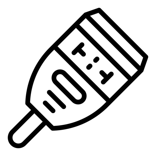 Icono del medidor de glucosa Icono de vector del medidor de glucosa del esquema para diseño web aislado sobre fondo blanco