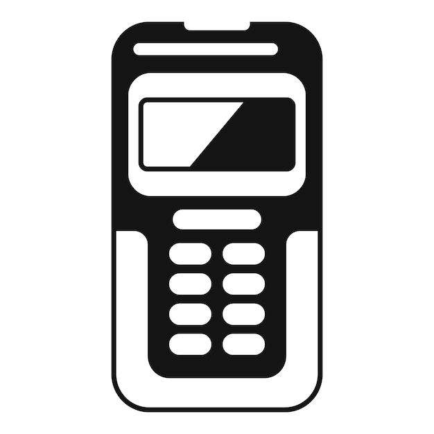 Icono del medidor láser del escáner vector simple Dispositivo eléctrico