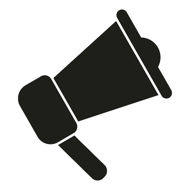 Icono de megafono de alarma vector simple seguridad de trabajo seguridad de ruptura