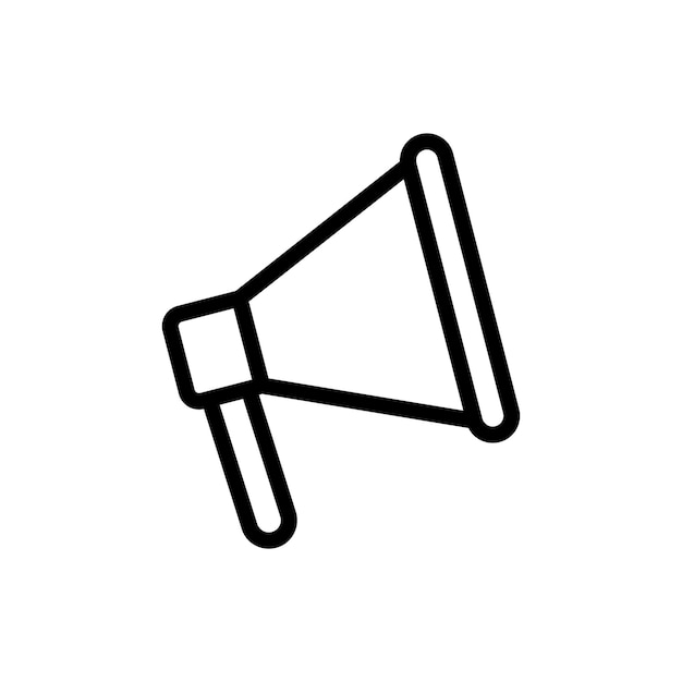El icono del megáfono se establece en bullhorn símbolo vectorial anuncio de propaganda altavoz señal de atención de marketing icono del megafono en estilo negro lleno y delineado