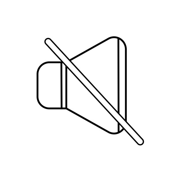 Icono de megáfono Icono de vector de altavoz Símbolo de altavoz
