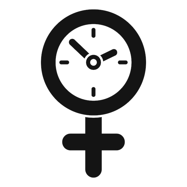 Icono de la menopausia femenina vector simple Ciclo de edad Flash
