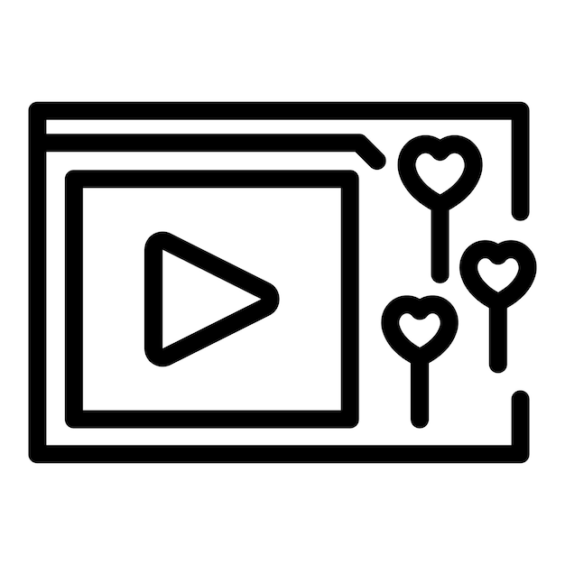 Icono de mensaje de personas vector de contorno Marca digital Blogger en línea