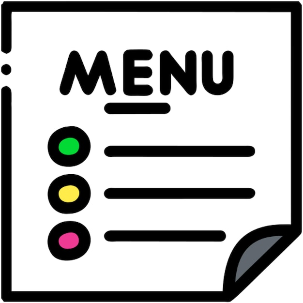 icono del menú línea rota