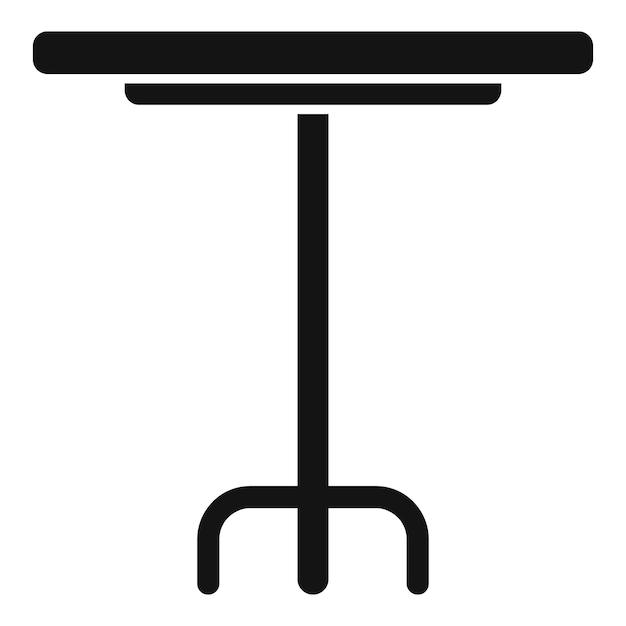 Icono de mesa al aire libre pequeño vector simple Proyecto de madera