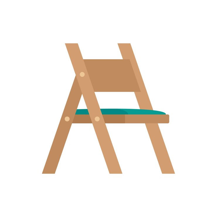Vector icono de mesa moderna plegable ilustración plana del icono de vector de mesa moderna plegable para diseño web