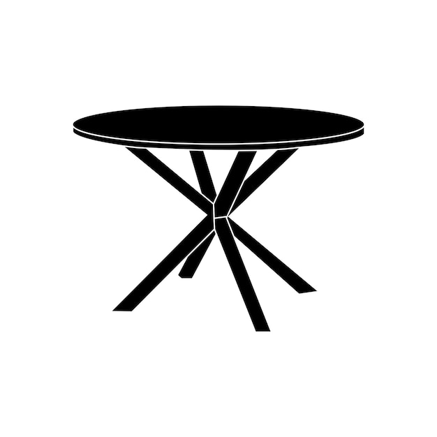 icono de la mesa redonda minimalista