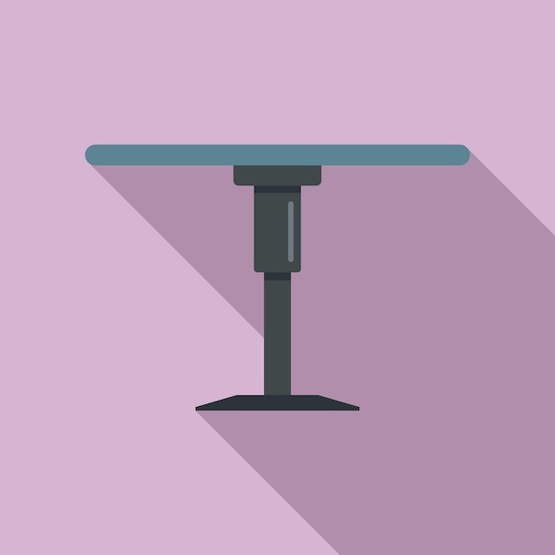 Icono de mesa redonda plegable Ilustración plana del icono de vector de mesa redonda plegable para diseño web