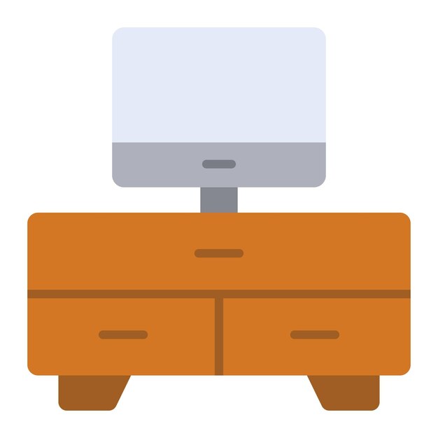 Ícono de la mesa de televisión