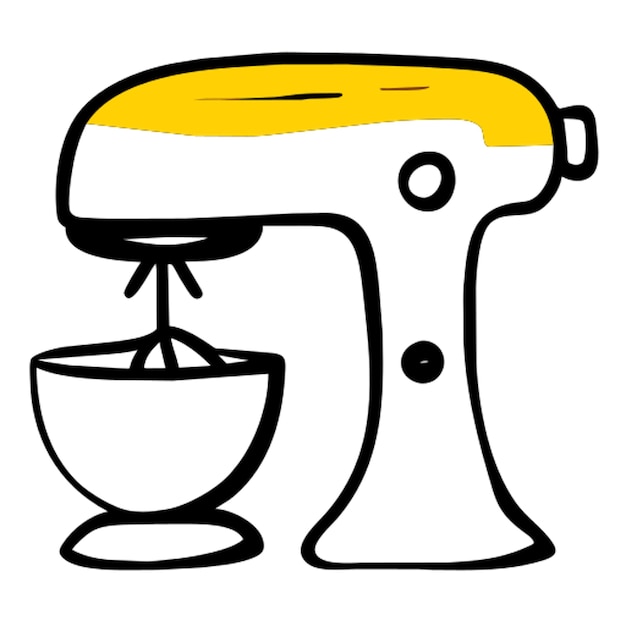 icono del mezclador relleno de garabateo