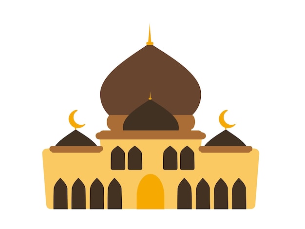 Icono de mezquita Ilustración plana de icono de vector de mezquita para diseño web