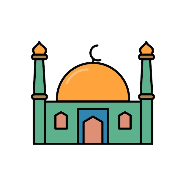 Vector icono de la mezquita