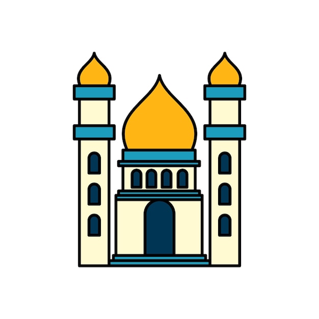 Vector icono de la mezquita