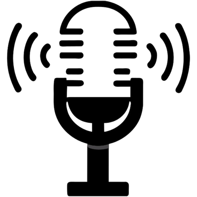 icono de micrófono de estudio de música