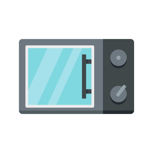 Icono de microondas Ilustración plana del icono vectorial de microondas para el diseño web