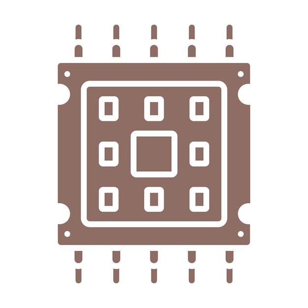 Icono del microprocesador