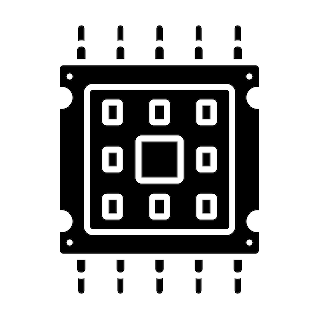 Icono del microprocesador