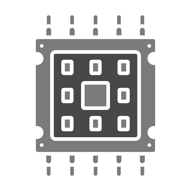 Icono del microprocesador