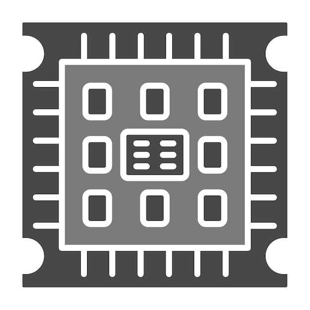 Icono del microprocesador