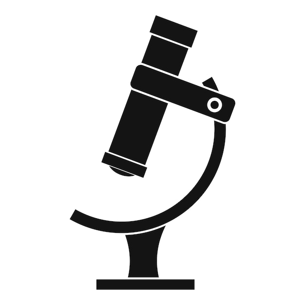 Icono de microscopio Ilustración sencilla del icono vectorial de microscope para la web
