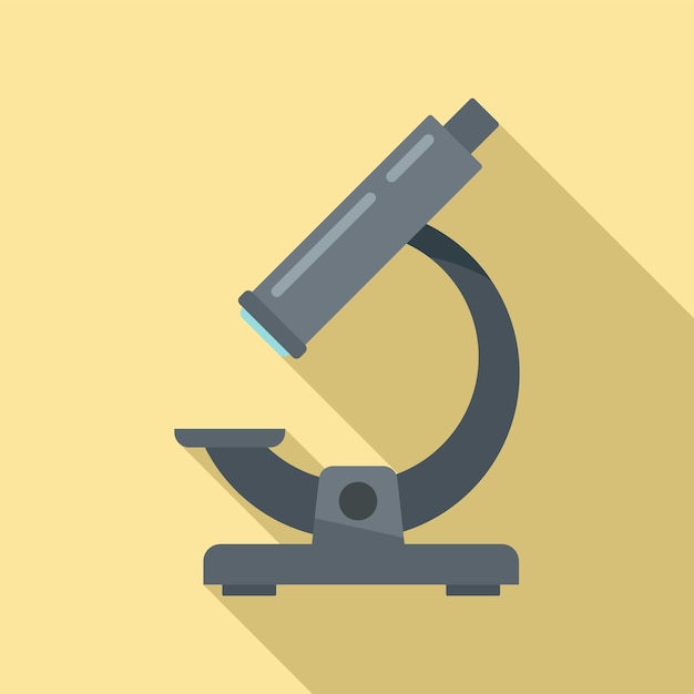Icono de microscopio de reparación de relojes Ilustración plana del icono de vector de microscopio de reparación de relojes para diseño web