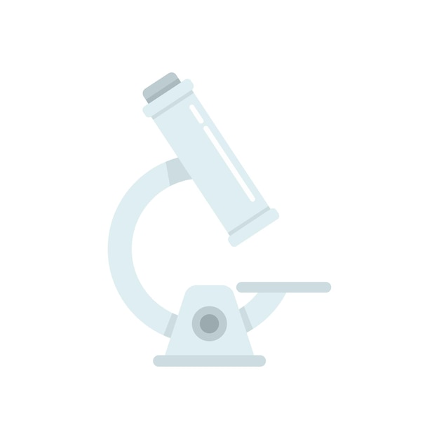Icono de microscopio de varicela Ilustración plana del icono de vector de microscopio de varicela aislado sobre fondo blanco