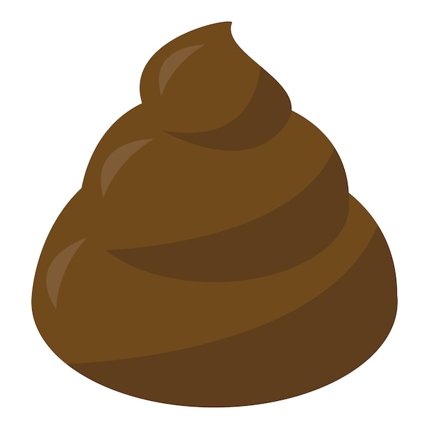 Icono de mierda Isométrico de icono de vector de mierda para diseño web aislado sobre fondo blanco
