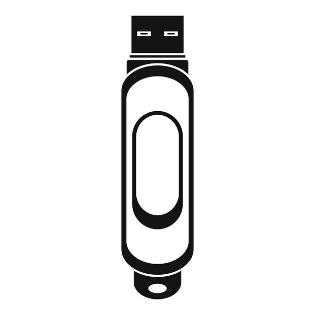 Icono de mini usb Ilustración simple del icono de vector de mini usb para web