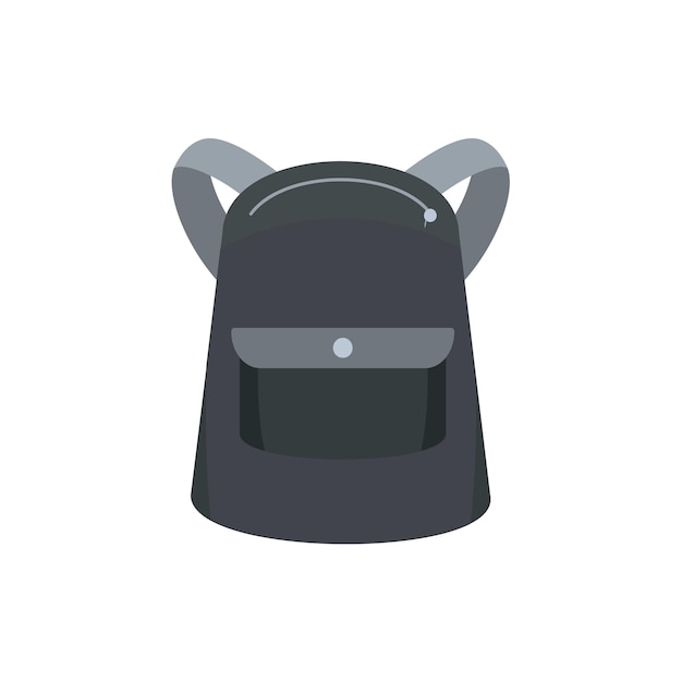 El icono de la mochila Emmo Ilustración plana del icono vectorial de la mochilla Emmo para el diseño web