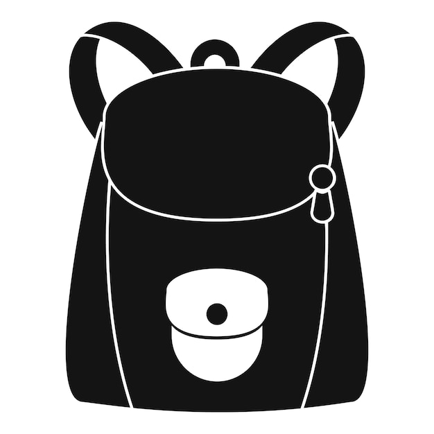 Vector icono de mochila moderna ilustración simple de icono vectorial de mochila moderno para diseño web aislado en fondo blanco