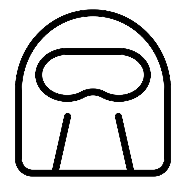 Icono de la moda chica contorno vectorial tela de estilo árabe