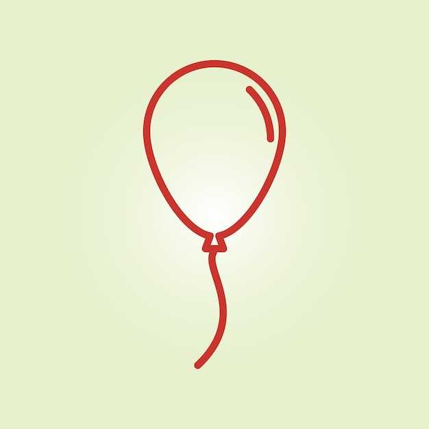 Icono de moda de globo ilustración vectorial abstracta de lujo obras de arte coloridas diseño encantador