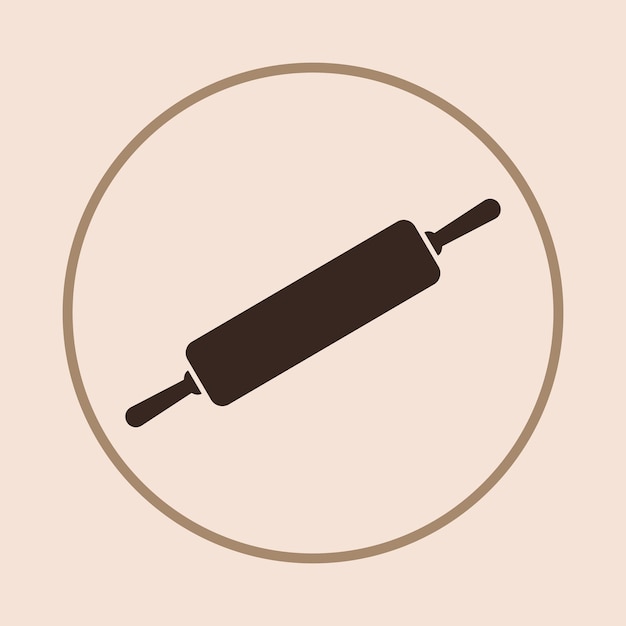 Icono de moda con pin rodante ilustración vectorial abstracta alegre diseño de obras de arte coloridas