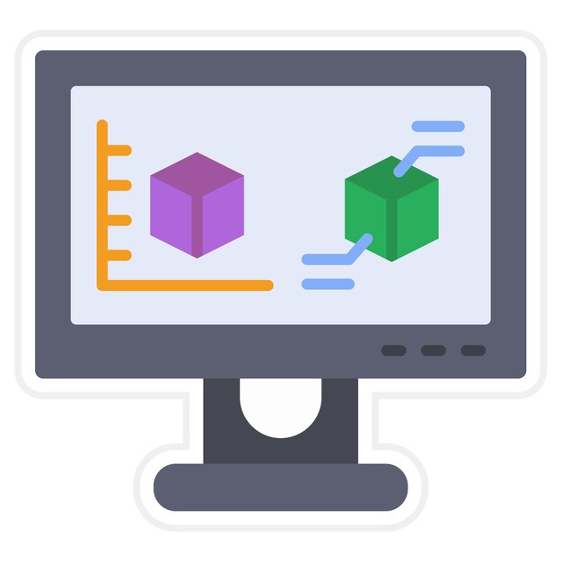 Icono de modelado 3D