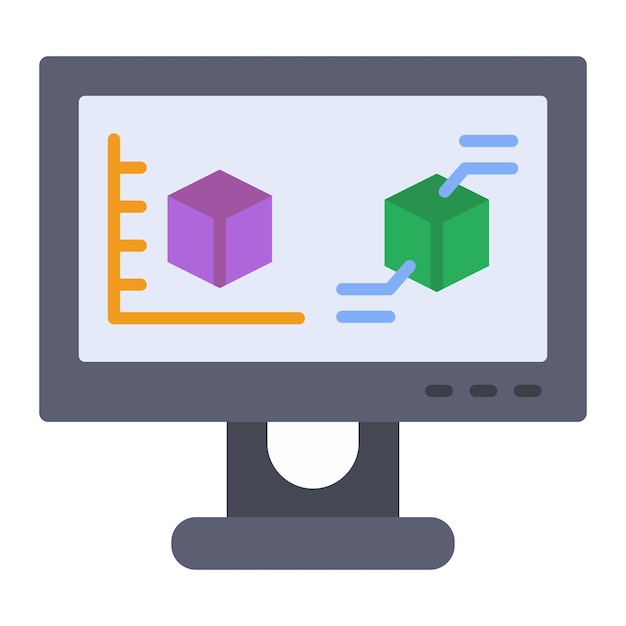 Icono de modelado 3D