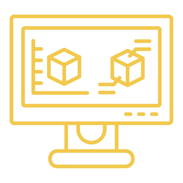 Icono de modelado 3D