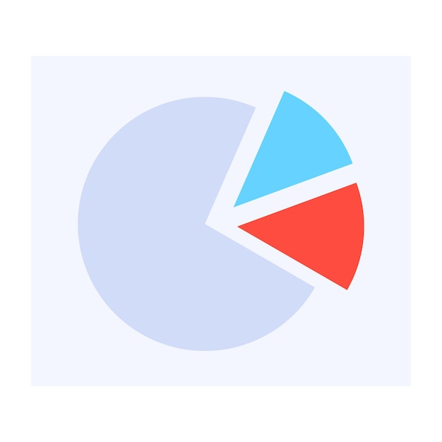 Icono moderno de análisis de datos en estilo plano