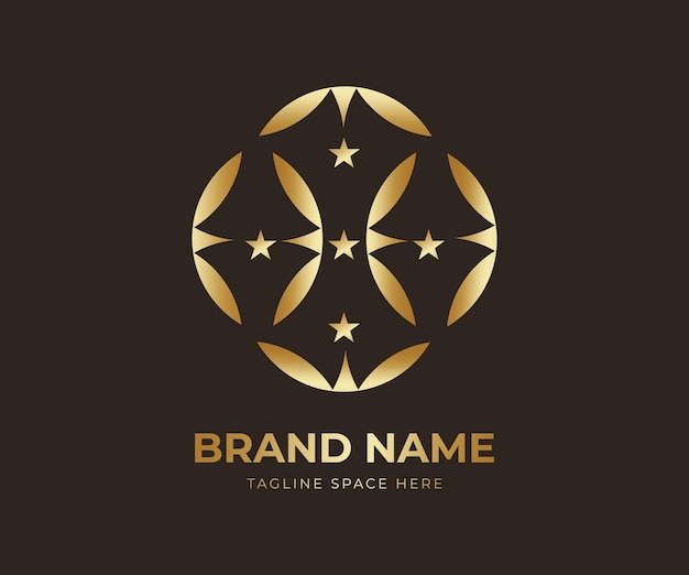 Icono moderno creativo Círculo de logotipo de lujo Diseño de logotipo de lujo