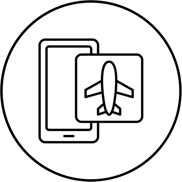 Icono del modo de avión