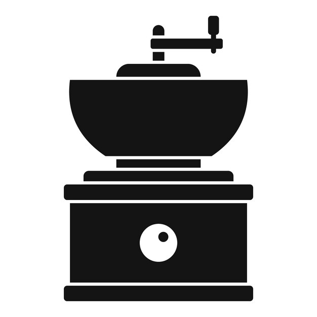 Icono de molinillo de café antiguo Ilustración simple del icono de vector de molinillo de café antiguo para diseño web aislado sobre fondo blanco