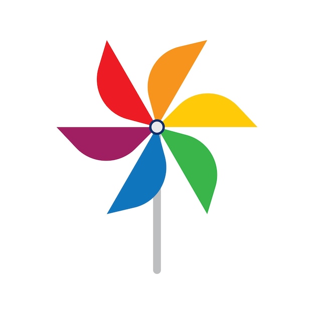 Icono de molino de viento de papel