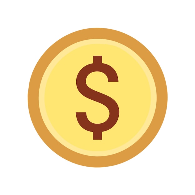 icono de la moneda en dólares