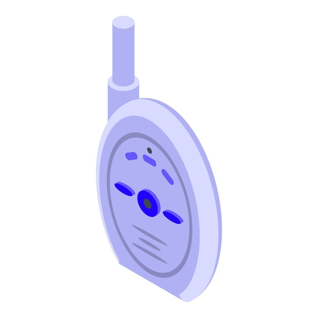 Icono de monitor de bebé de comunicación Isométrico de icono de vector de monitor de bebé de comunicación para diseño web aislado sobre fondo blanco